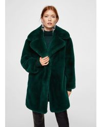 mango white fur coat