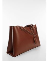 Mango - Shopper Bag With Dual Compartment - Lyst