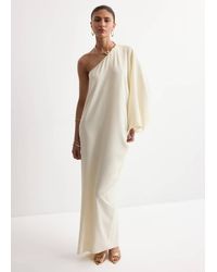 Mango - Collared Dress With Puff Sleeves - Lyst