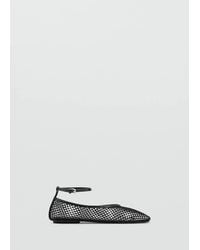 Mango - Ballet Flats With Mesh Bracelet - Lyst