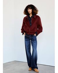 Mango - Wool Bomber Jacket - Lyst