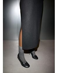 Mango - Round-Toe Leather High-Heeled Shoes - Lyst