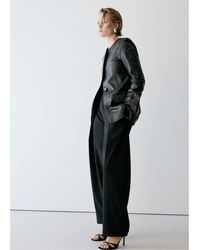 Mango - Balloon Pleated Trousers - Lyst
