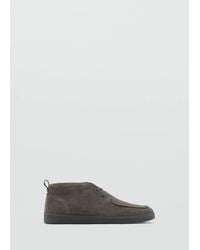 Mango - Suede Leather Ankle Boots - Lyst