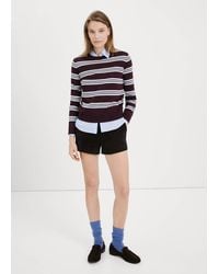 Mango - Striped Fine Knit Sweater - Lyst