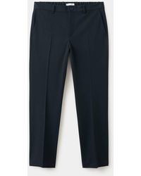 Mango - Bologna Cropped Slim-Fit Trousers - Lyst