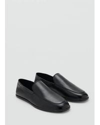Mango - Leather Loafers - Lyst
