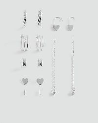 MANGO TEEN - Pack Of 7 Matching Earrings - Lyst