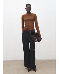 Mango - Fitted Sweater With Perkins Neck - Lyst