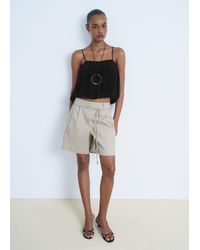 Mango - Balloon Crop Top - Lyst