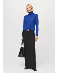 Mango - Turtleneck Knitted Sweater - Lyst