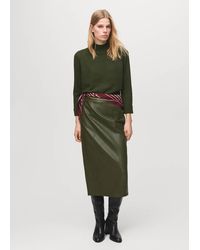 Mango - Perkins-Neck Sweater With Button - Lyst