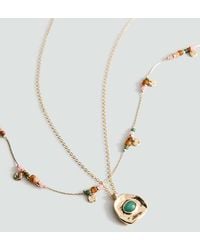 Mango - Mixed Double Necklace - Lyst