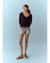 MANGO TEEN - Micro Fit Low Waist Shorts - Lyst