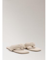 Mango - Padded Mule Slippers - Lyst