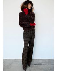 Mango - Long Knitted Mittens - Lyst