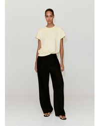 Mango - Short-Sleeved Cotton T-Shirt - Lyst