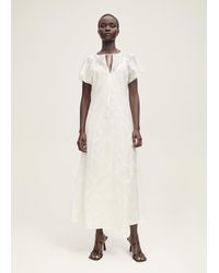 Mango - Embroidered Dress With Openwork Details - Lyst