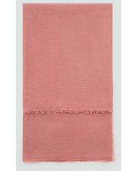Mango - Frayed Edge Scarf Pale - Lyst