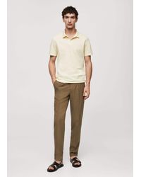 Mango - Cotton Piqué Polo Shirt - Lyst