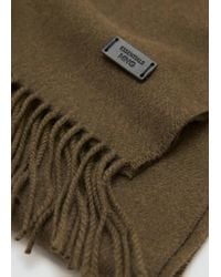 Mango - Plain Fringed Scarf - Lyst