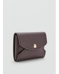 Mango - Small Flap Wallet - Lyst