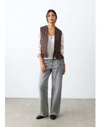 MANGO TEEN - Padded Waistcoat With Frill Detail - Lyst