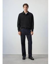 Mango - Regular Fit Polo-Neck Sweatshirt - Lyst
