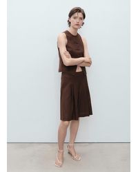 Mango - Anzug-Bermudashorts Aus Leinengemisch - Lyst