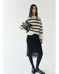 Mango - Knit Striped Sweater - Lyst