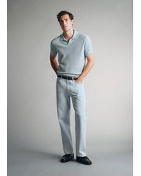 Mango - Pinori Filati Cotton-Blend Polo Shirt - Lyst