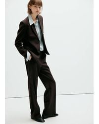 Mango - Straight-Fit Suit Blazer - Lyst