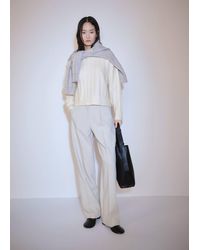 Mango - Thick Knit Crew Neck Sweater - Lyst