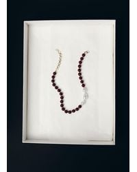 Mango - Collier Boules Combinées Grenat - Lyst