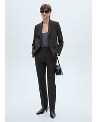 Mango - Pinstripe Suit Trousers - Lyst