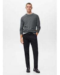 Mango - 100% Merino Wool Crew Neck Sweater - Lyst