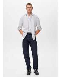 Mango - 100% Cotton Kodak Striped Shirt - Lyst