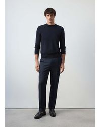 Mango - Regular-Fit Wool-Blend Trousers - Lyst