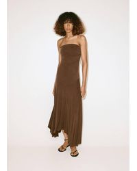 Mango - Asymmetric Hem Bandeau Dress - Lyst