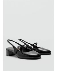 Mango - Heeled Shoes With Buckle - Lyst