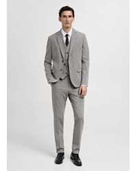 Mango - Paris Super Slim-Fit Suit Waistcoat - Lyst
