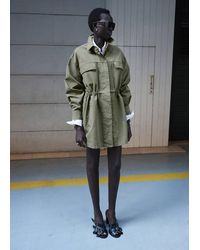 Mango - Oversized Denim Parka - Lyst