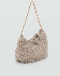 Mango - Rhinestone Shoulder Bag - Lyst