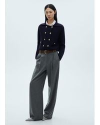 Mango - Double-Breasted Wool Jacket - Lyst
