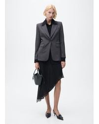 Mango - Straight-Fit Micro-Houndstooth Jacket - Lyst