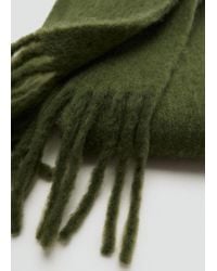 Mango - Fringed Edge Scarf - Lyst