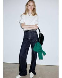 Mango - Danila High-Waisted Wide Leg Jeans - Lyst