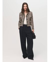 Mango - Pocket Tweed Jacket - Lyst
