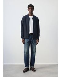 Mango - Cotton-Blend Bomber Jacket - Lyst
