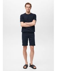 Mango - Slim-Fit Denim Bermuda Shorts - Lyst